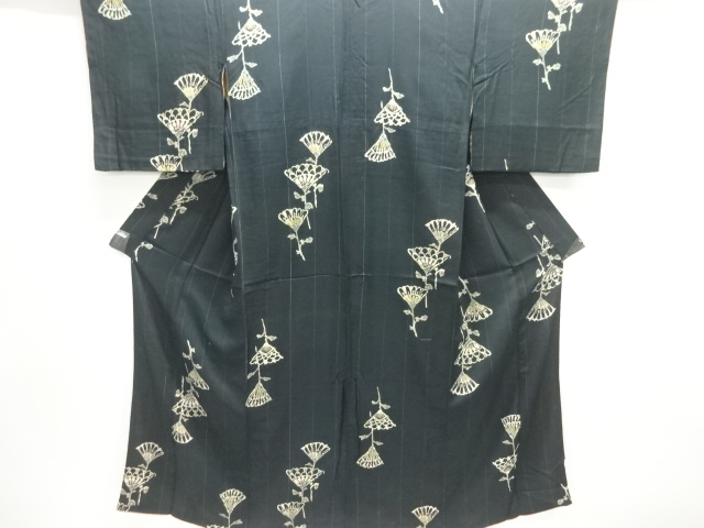 JAPANESE KIMONO / ANTIQUE NISHIKI KIMONO FOR SUMMER FLORAL PATTERN KIM